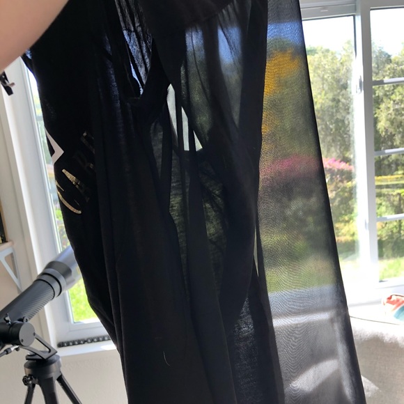 H&M NEW GRAPHIC SHEER-BACK BLOUSE - Picture 4 of 4